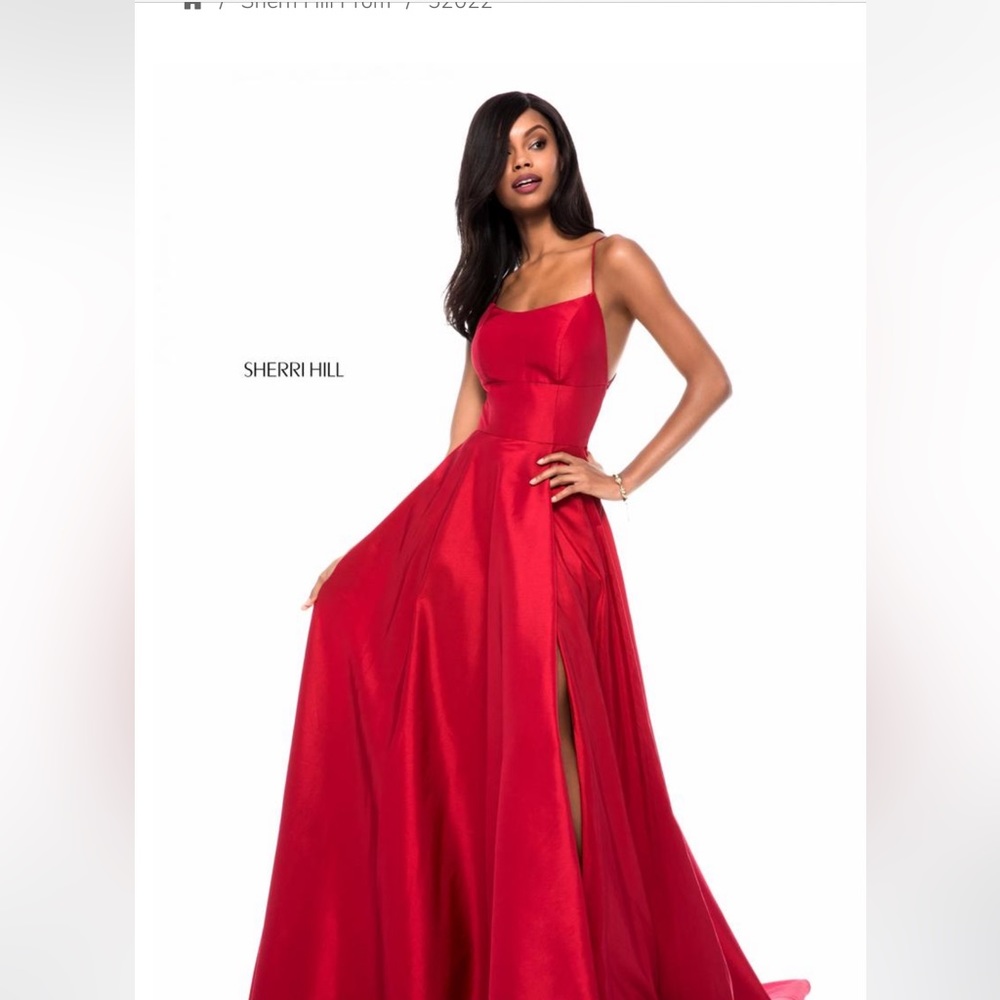 Sherri Hill Red Evening Gown